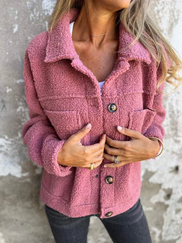 Iris™ | Short wool jacket with lapels