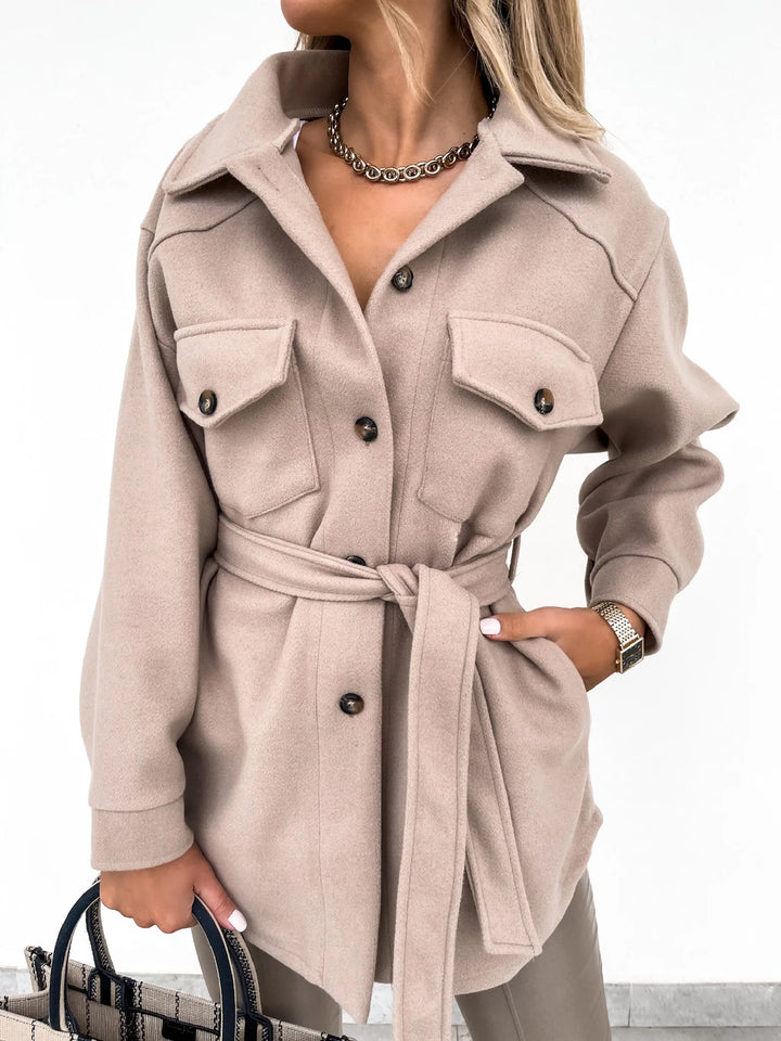 Camilla™ | Belted Wool Shacket