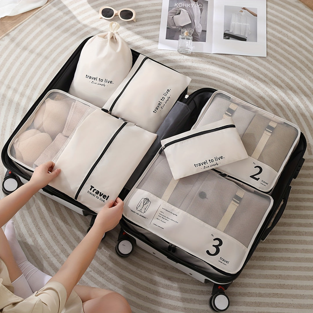 TravelEase™ | 7-Piece Packing Cube Set