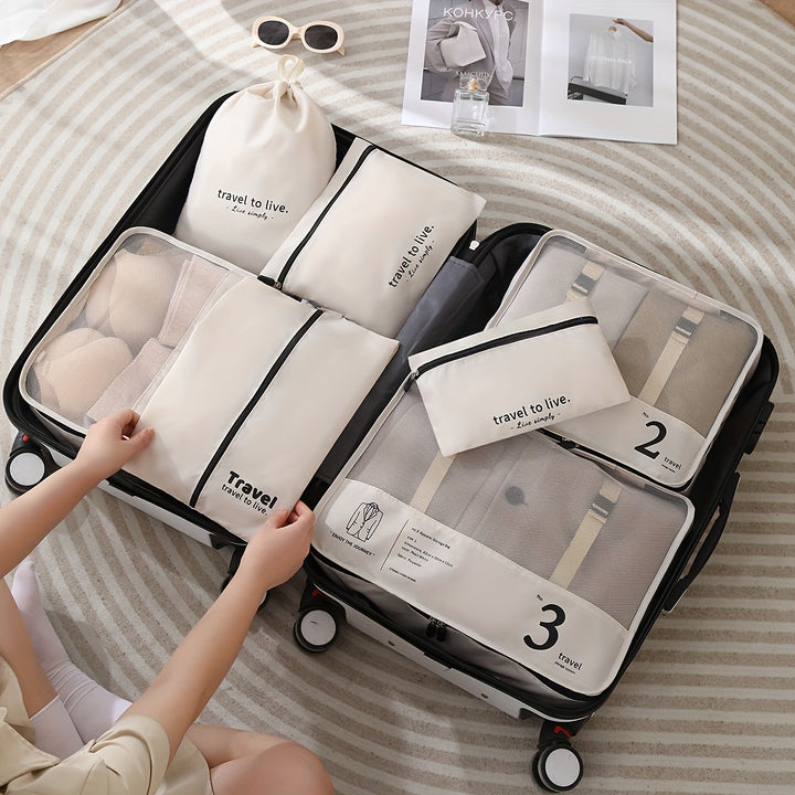 TravelEase™ | 7-Piece Packing Cube Set