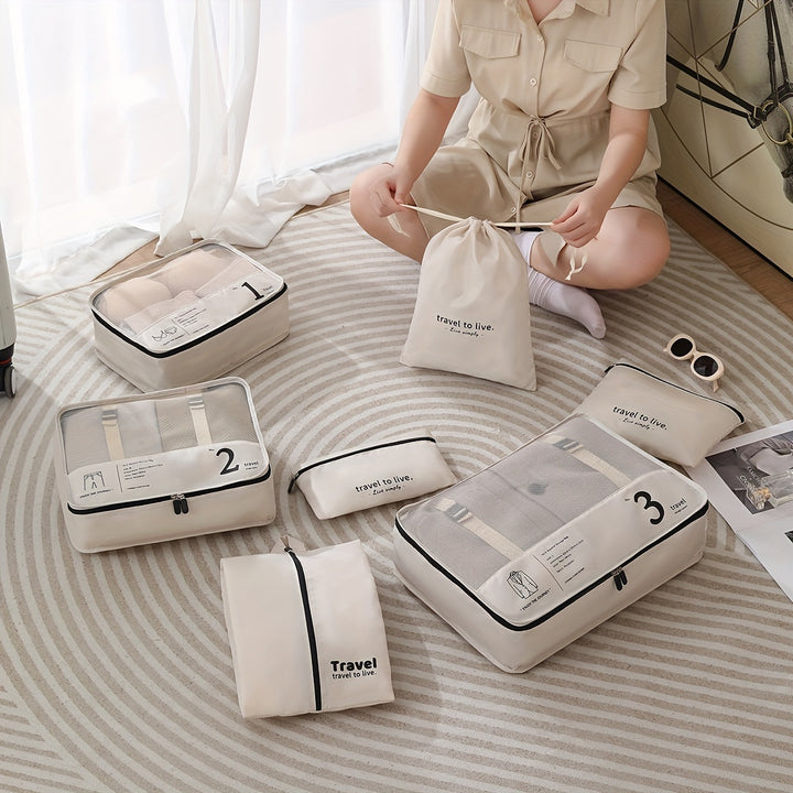 TravelEase™ | 7-Piece Packing Cube Set