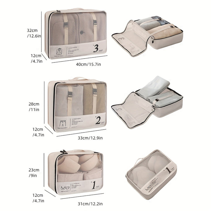 TravelEase™ | 7-Piece Packing Cube Set