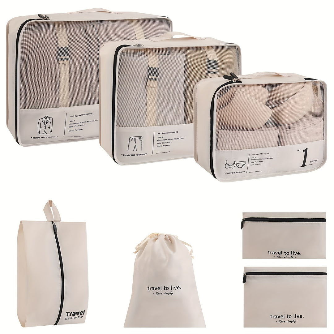 TravelEase™ | 7-Piece Packing Cube Set