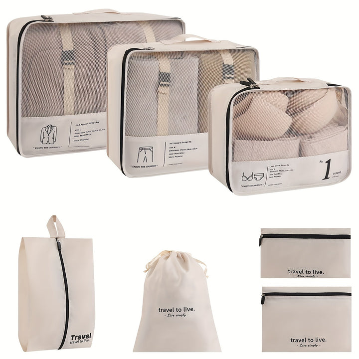 TravelEase™ | 7-Piece Packing Cube Set