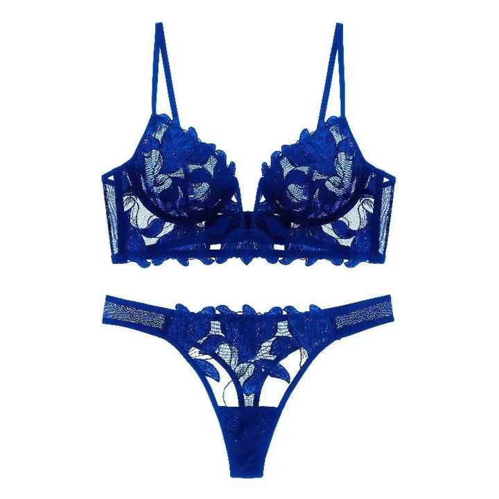 MaFleur Embroidered Lace Lingerie Set